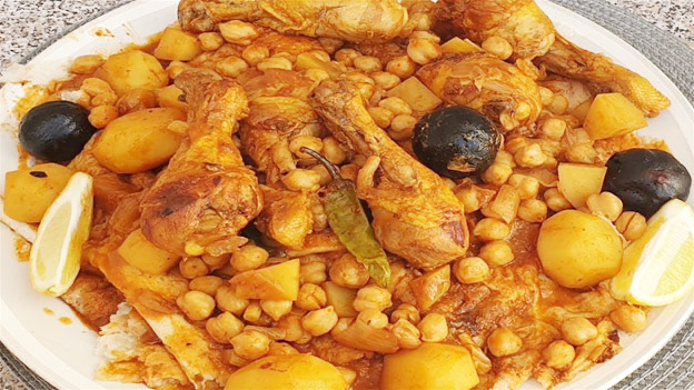 تشريب دجاج نص 